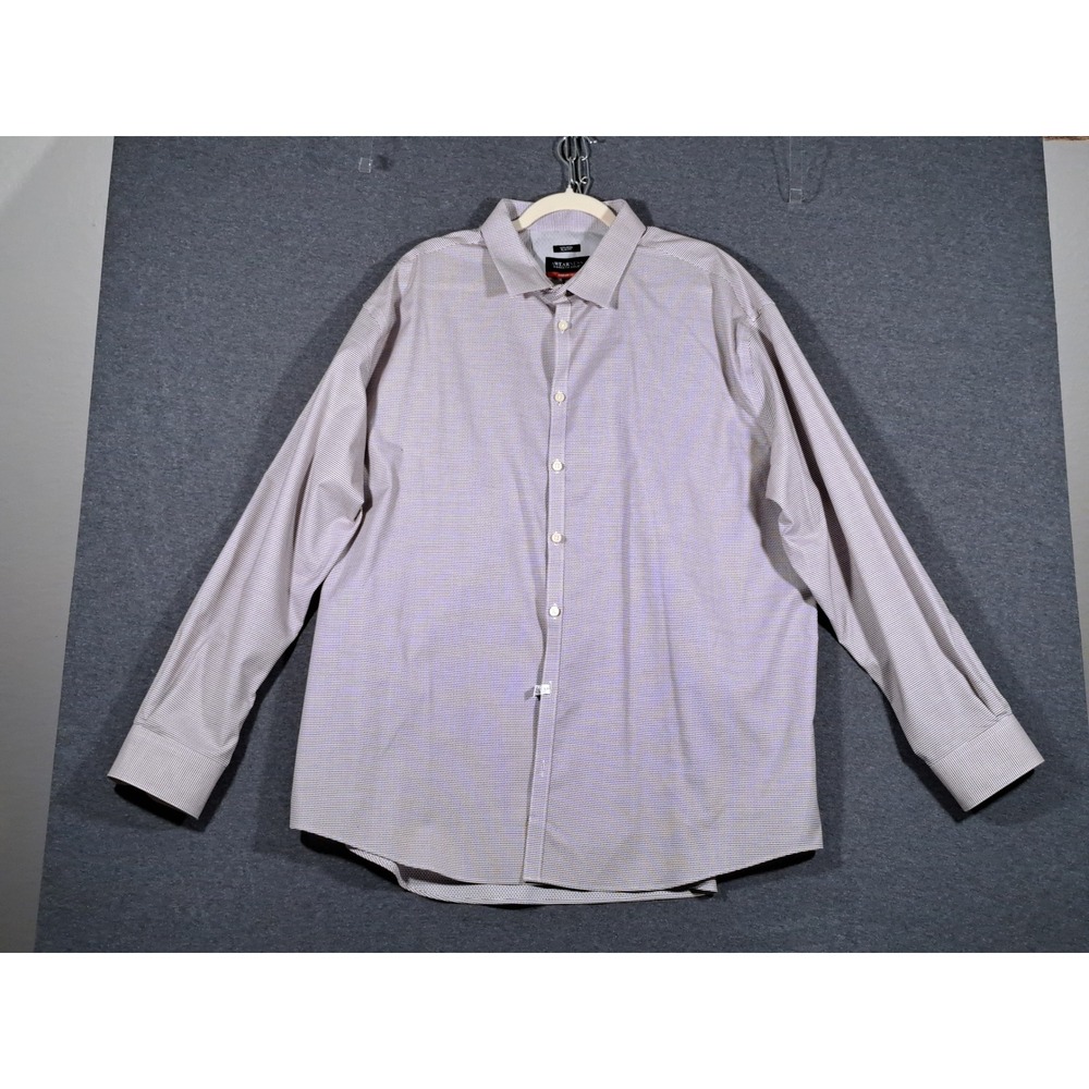 Awearness Kenneth Cole Awear-Tech Dress Shirt Mens 19 36/37 Slim Fit Non-Iron